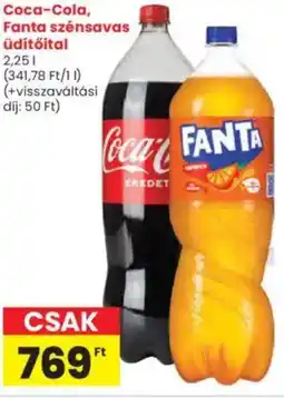 Interspar Coca-Cola, Fanta szénsavas Üdítőital ajánlat
