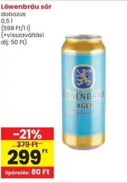 Interspar Löwenbräu sör ajánlat