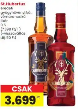 Interspar St.Hubertus eredeti gyógynövénylikör ajánlat