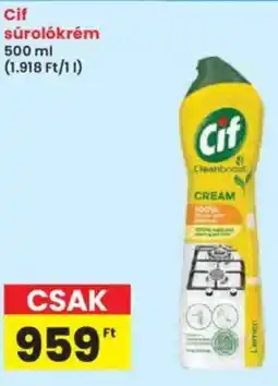 Interspar Cif súrolókrém ajánlat