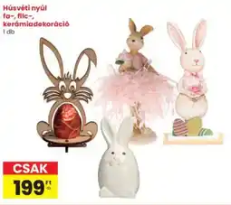 Interspar Húsvéti nyúl fa-, filc-, kerámiadekoráció ajánlat