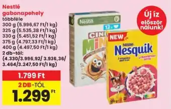 Interspar Nestlé gabonapehely ajánlat