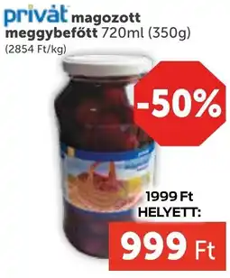 PRIVÁT Privȧt magozott meggybefőtt ajánlat