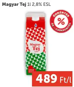 PRIVÁT Magyar Tej 2,8% ESL ajánlat