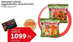 PRIVÁT Nádudvari rántott hagymakarika, rántott karfiol ajánlat