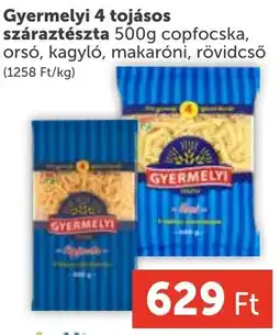 PRIVÁT Gyermelyi 4 tojásos száraztészta ajánlat