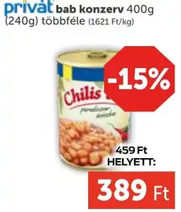 PRIVÁT Privȧt bab konzerv ajánlat