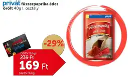 PRIVÁT Privȧt fűszerpaprika édes örölt ajánlat