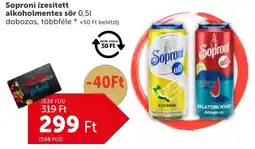 PRIVÁT Soproni ízesített alkoholmentes sör ajánlat