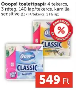 PRIVÁT Ooops! toalettpapír ajánlat