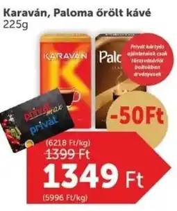 PRIVÁT Karaván, Paloma őrölt kávé ajánlat