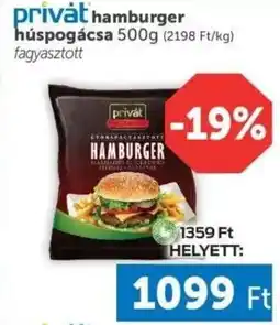 PRIVÁT Privat hamburger húspogácsa ajánlat