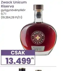 Spar Zwack Unicum Riserva ajánlat