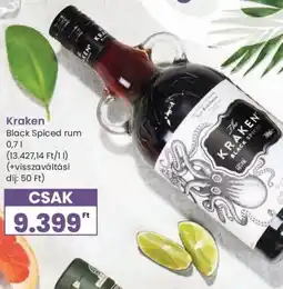 Spar Kraken Black Spiced rum ajánlat