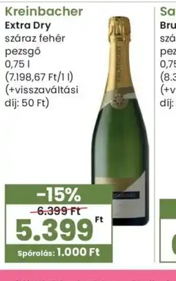 Spar Kreinbacher Extra Dry pezsgő ajánlat