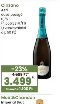 Spar Cinzano Asti édes pezsgő ajánlat