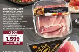 Spar DESPAR PREMIUM Prosciutto Crudo ajánlat