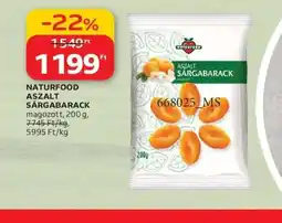 Auchan NATURFOOD ASZALT SÁRGABARACK ajánlat