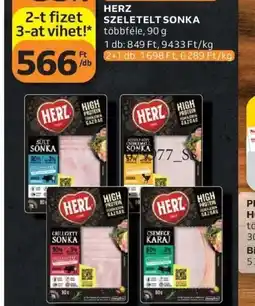 Auchan HERZ SZELETELT SONKA ajánlat