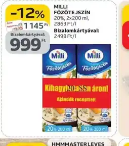 Auchan MILLI FŐZŐTEJSZÍN ajánlat