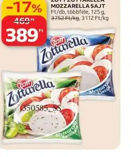 Auchan ZOTT ZOTTARELLA MOZZARELLA SAJT ajánlat