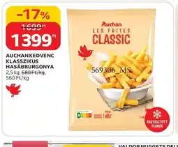 Auchan AUCHAN KLASSZIKUS HASÁBBURGONYA ajánlat