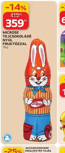 Auchan MICROSE TEJCSOKOLÁDÉ NYÚL ajánlat