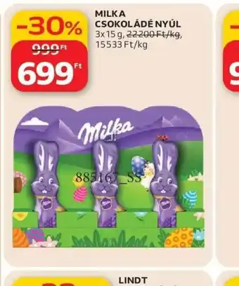 MILKA CSOKOLÁDÉ NYÚL