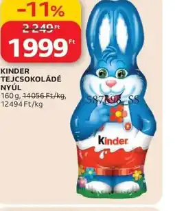Auchan KINDER TEJCSOKOLÁDÉ NYÚL ajánlat
