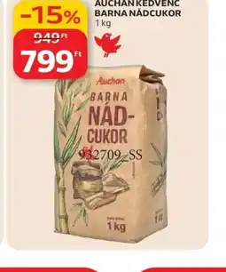 Auchan AUCHAN KEDVENC BARNA NÁDCUKOR ajánlat