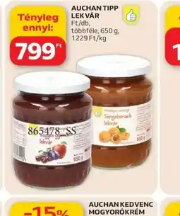 Auchan AUCHAN TIPP LEKVÁR ajánlat