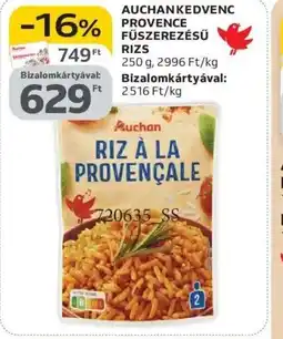 Auchan AUCHAN PROVENCE FŰSZEREZÉSŰ RIZS ajánlat