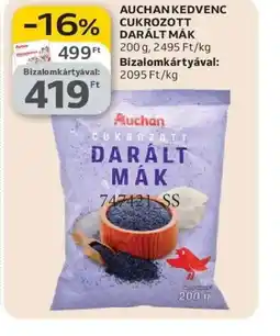 Auchan AUCHAN CUKROZOTT DARÁLT MÁK ajánlat