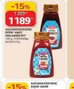Auchan AUCHAN KEDVENC EPER- VAGY MÁLNAÖNTET ajánlat