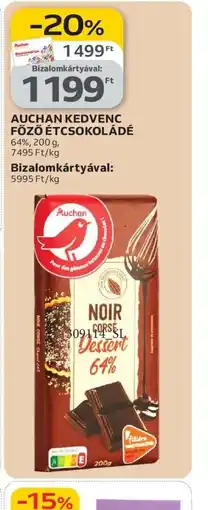 Auchan AUCHAN FŐZŐ ÉTCSOKOLÁDÉ ajánlat