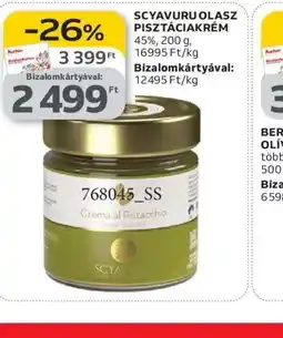 Auchan SCYAVURU OLASZ PISZTÁCIAKRÉM ajánlat