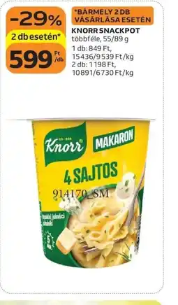 Auchan KNORR SNACKPOT ajánlat