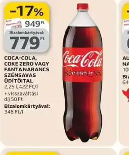 Auchan COCA-COLA SZÉNSAVAS ÜDÍTŐITAL ajánlat
