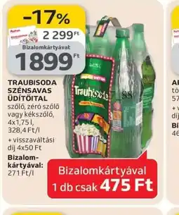 Auchan TRAUBISODA SZÉNSAVAS ÜDÍTŐITAL ajánlat