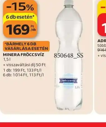Auchan MINERA FRÖCCSVIZ ajánlat