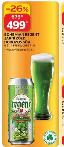 Auchan BOHEMIAN REGENT JÁRN 0,441,2339 ZÖLD DOBOZOS SÖR ajánlat