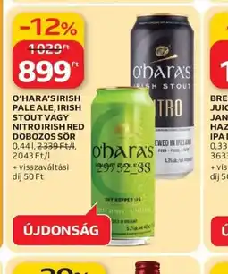 Auchan O'HARA'S DOBOZOS SÖR ajánlat