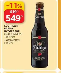 Auchan KÖSTRITZER BARNA ÜVEGES SÖR ajánlat