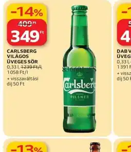 Auchan CARLSBERG VILÁGOS ÜVEGES SÖR ajánlat