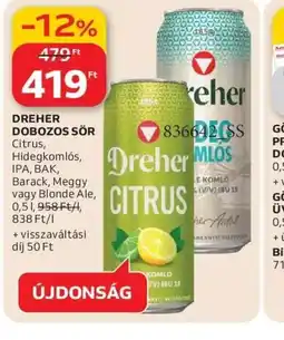 Auchan DREHER DOBOZOS SÖR ajánlat