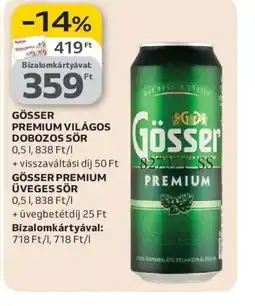 Auchan GÖSSER PREMIUM DOBOZOS SÖR ajánlat