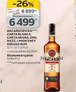 Auchan BACARDÍ RUM ajánlat