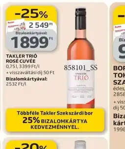 Auchan TAKLER TRI ROSÉ CUVÉE ajánlat