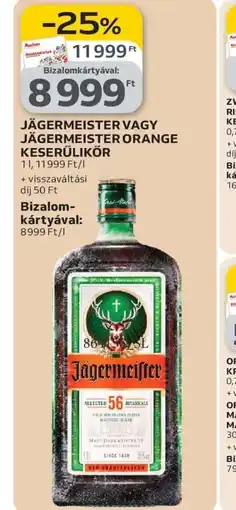 Auchan J BOTANICALSGERMEISTER KESERŰLIKŐR ajánlat