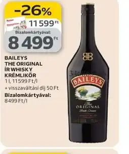 Auchan BAILEYS THE ORIGINAL ÍR WHISKY ajánlat